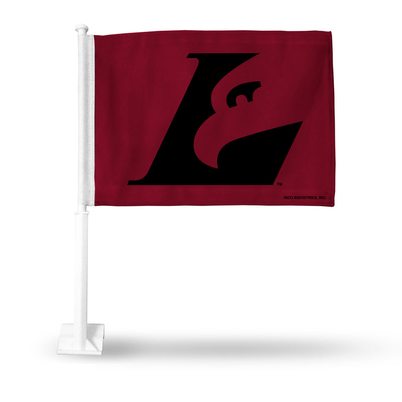 NCAA Wisconsin-La Crosse Eagles Double Sided Car Flag -  16" x 19" - Strong Pole that Hooks Onto Car/Truck/Automobile By Rico Industries