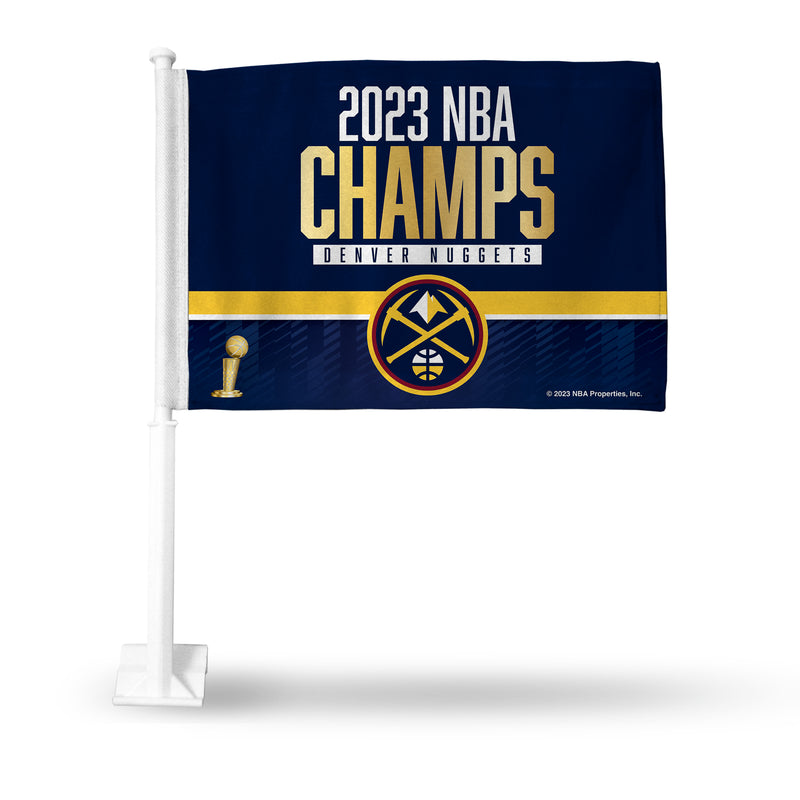 Denver Nuggets 2023 NBA Champs Car Flag