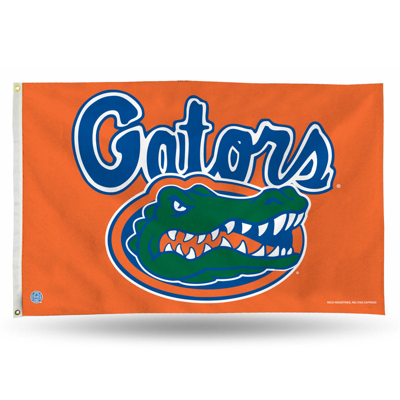 NCAA Florida Gators 3' x 5' Classic Banner Flag - Single Sided - Indoor or Outdoor - Home Décor By Rico Industries