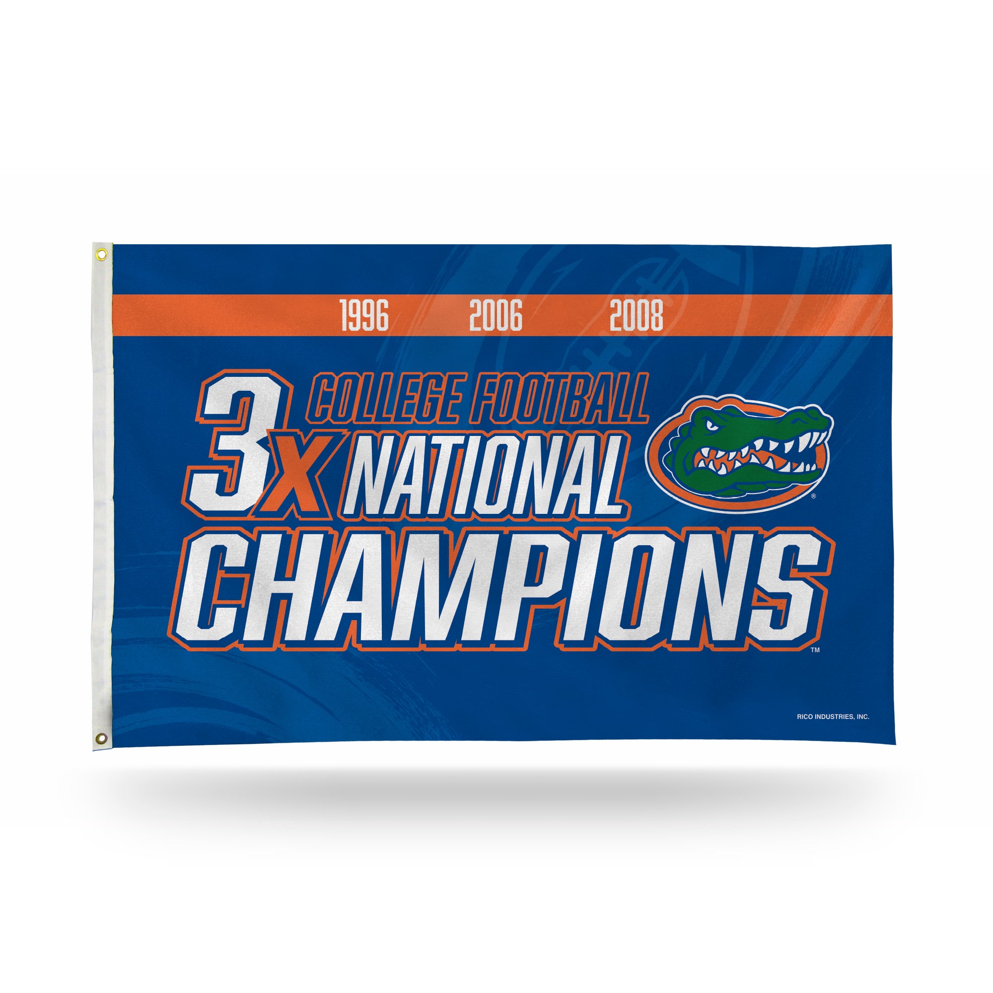 Florida University 3 Time College Football Champs Banner Flag