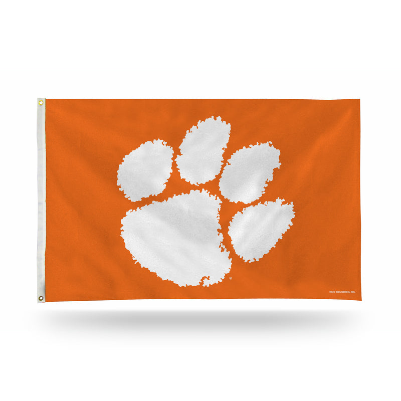 NCAA Clemson Tigers 3' x 5' Classic Banner Flag - Single Sided - Indoor or Outdoor - Home Décor By Rico Industries