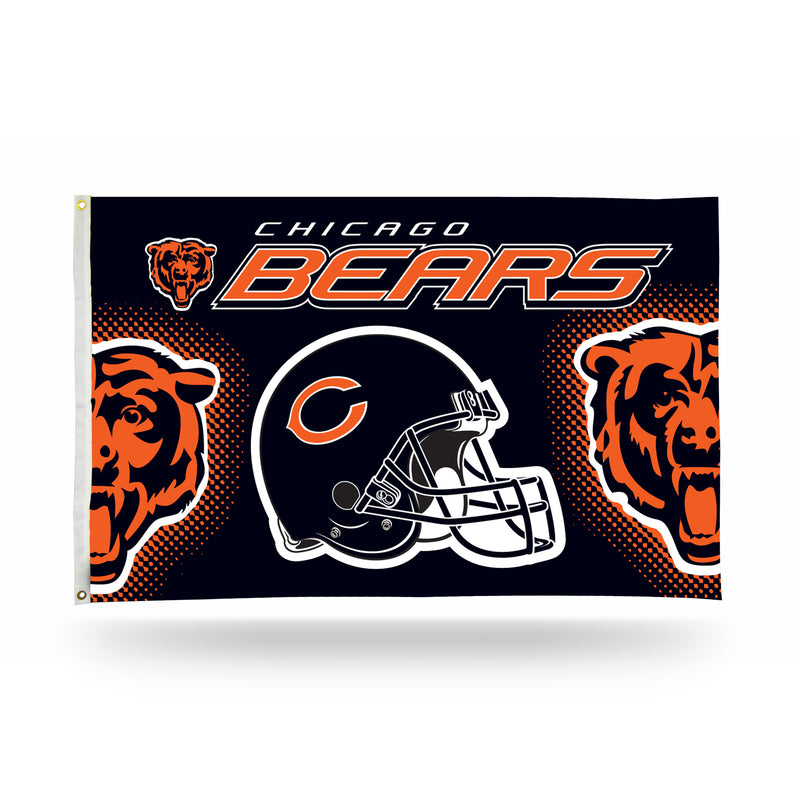 Chicago Bears Helmet Banner Flag (3X5)