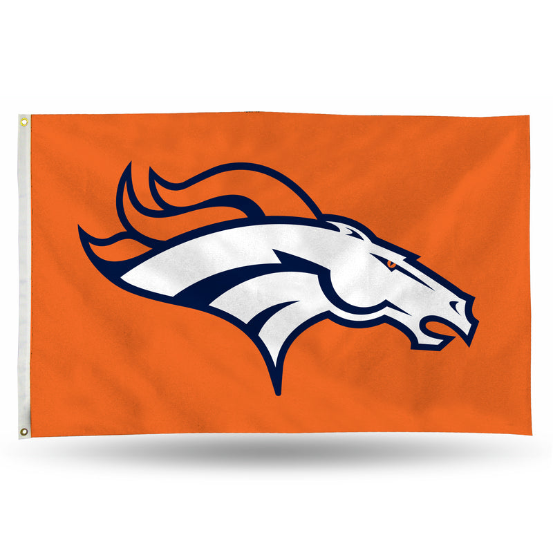 NFL Denver Broncos 3' x 5' Classic Banner Flag - Single Sided - Indoor or Outdoor - Home Décor By Rico Industries