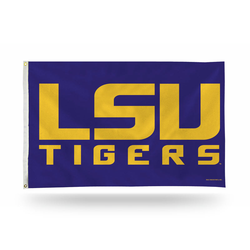 NCAA LSU Tigers 3' x 5' Classic Banner Flag - Single Sided - Indoor or Outdoor - Home Décor By Rico Industries