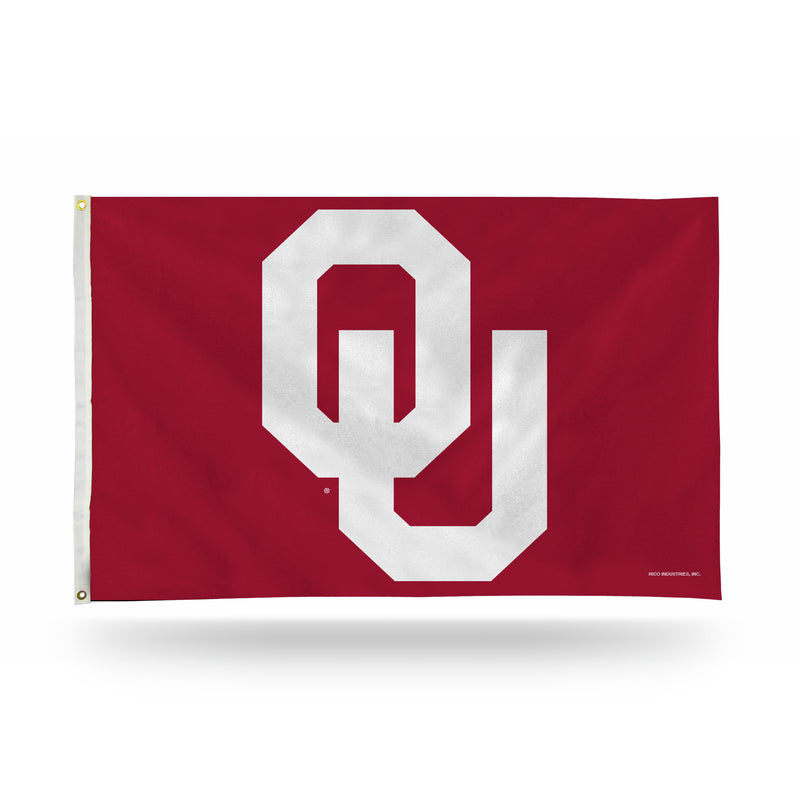 NCAA Oklahoma Sooners 3' x 5' Classic Banner Flag - Single Sided - Indoor or Outdoor - Home Décor By Rico Industries