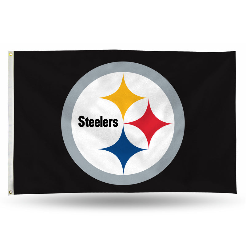 NFL Pittsburgh Steelers 3' x 5' Classic Banner Flag - Single Sided - Indoor or Outdoor - Home Décor By Rico Industries