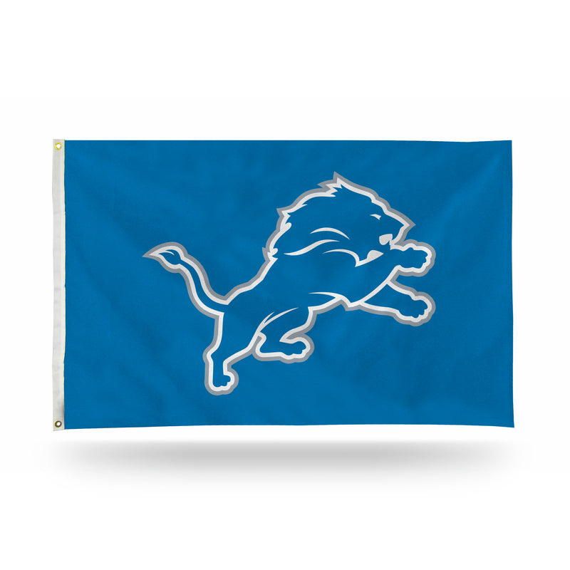 NFL Detroit Lions 3' x 5' Classic Banner Flag - Single Sided - Indoor or Outdoor - Home Décor By Rico Industries
