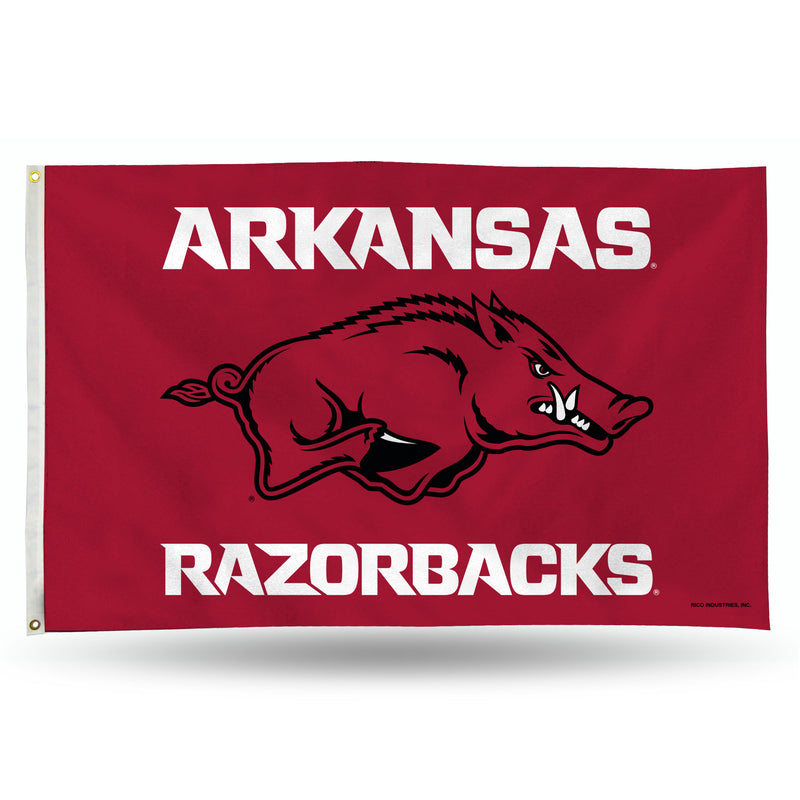 NCAA Arkansas Razorbacks 3' x 5' Classic Banner Flag - Single Sided - Indoor or Outdoor - Home Décor By Rico Industries