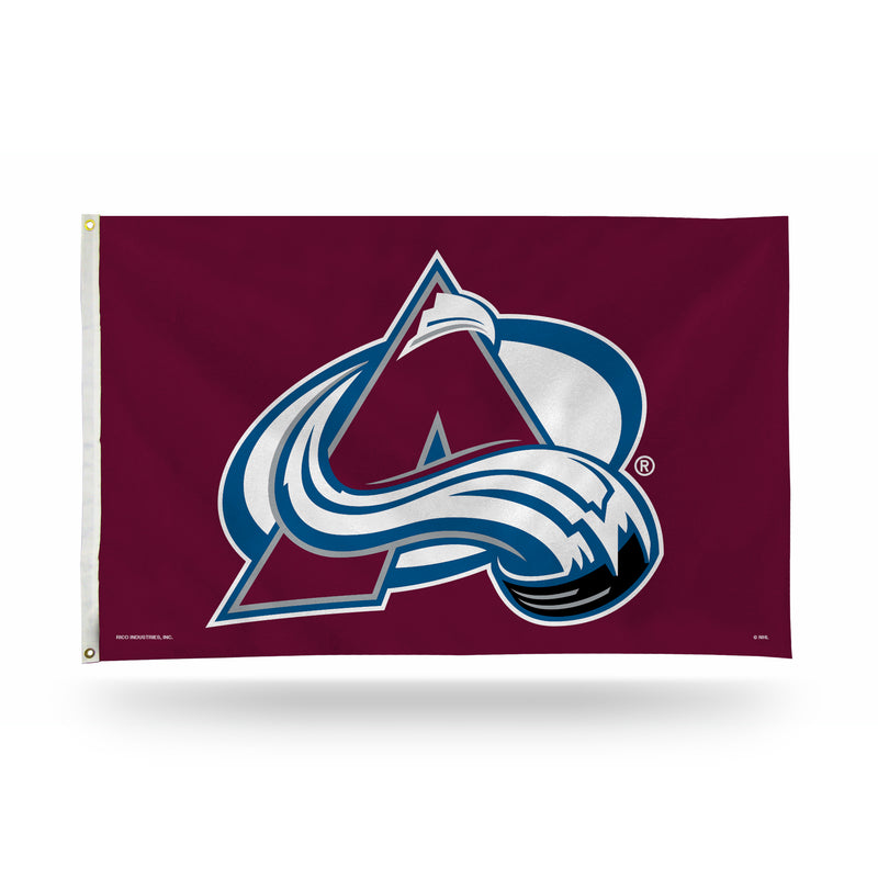 NHL Colorado Avalanche 3' x 5' Classic Banner Flag - Single Sided - Indoor or Outdoor - Home Décor By Rico Industries