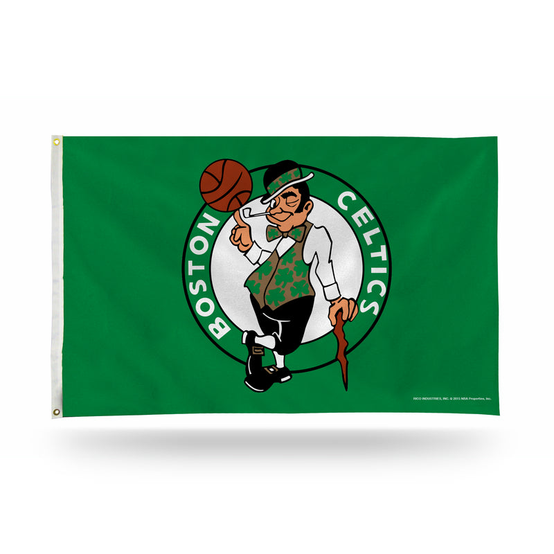 NBA Boston Celtics 3' x 5' Classic Banner Flag - Single Sided - Indoor or Outdoor - Home Décor By Rico Industries