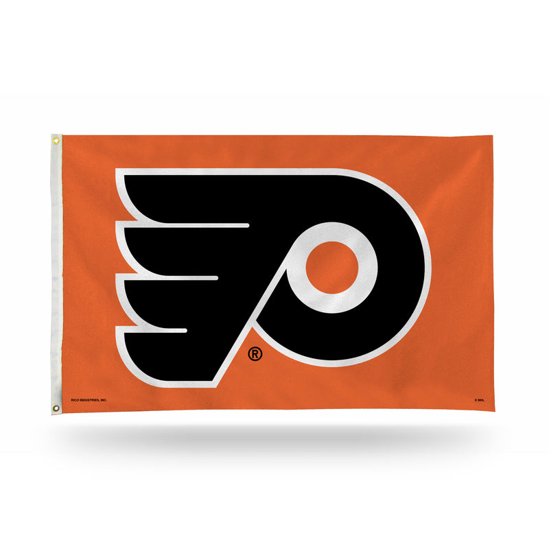 NHL Philadelphia Flyers 3' x 5' Classic Banner Flag - Single Sided - Indoor or Outdoor - Home Décor By Rico Industries