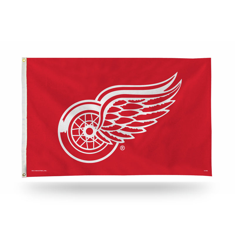 NHL Detroit Red Wings 3' x 5' Classic Banner Flag - Single Sided - Indoor or Outdoor - Home Décor By Rico Industries
