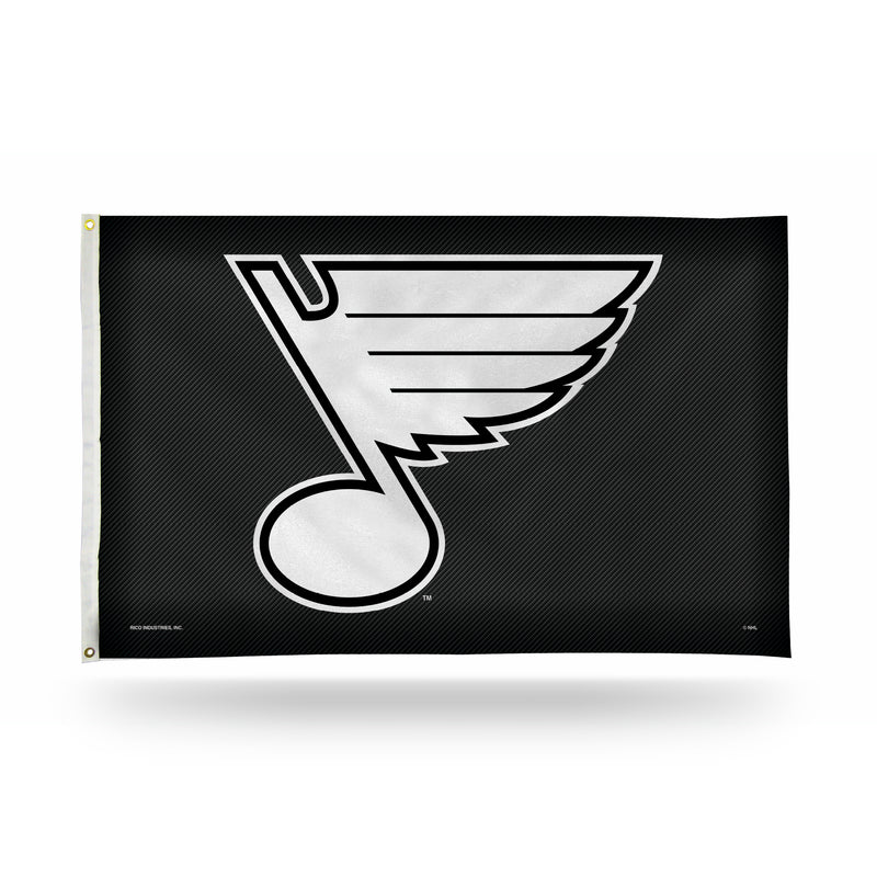 Blues - Carbon Fiber Design - Banner Flag (3X5)