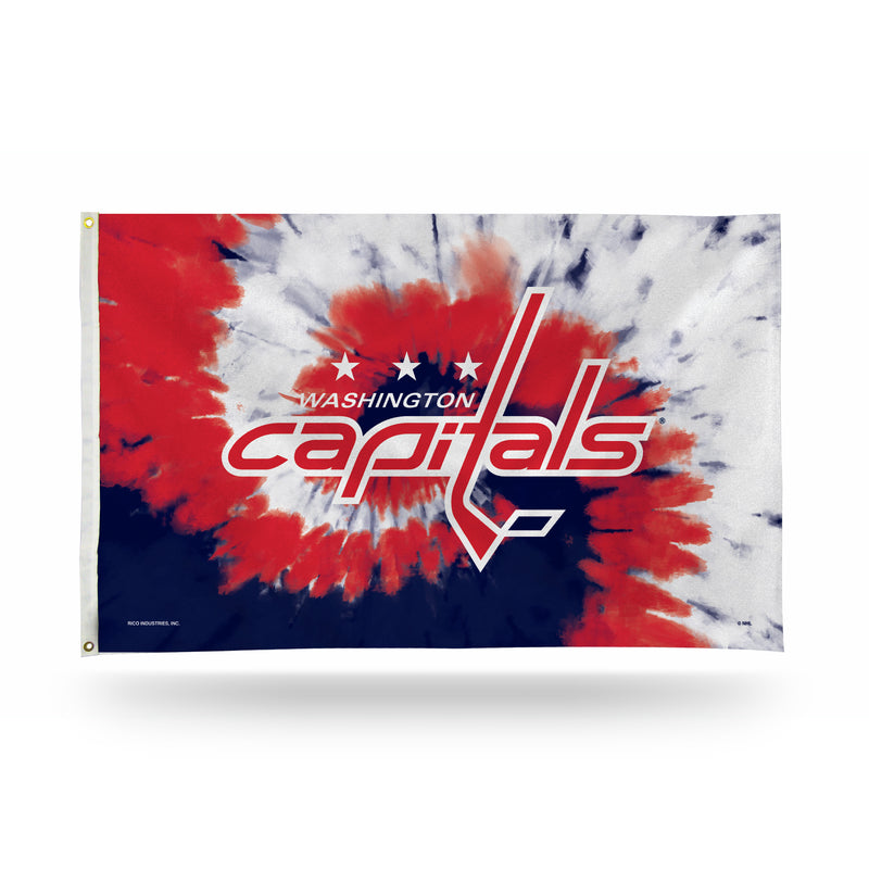 Capitals - Tie Dye Design - Banner Flag (3X5)