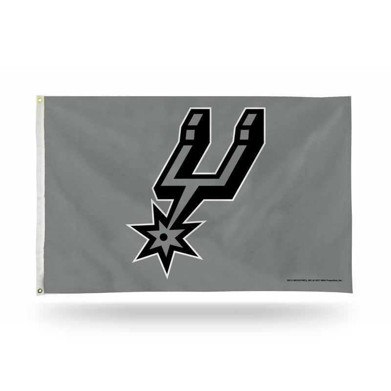 NBA San Antonio Spurs 3' x 5' Classic Banner Flag - Single Sided - Indoor or Outdoor - Home Décor By Rico Industries