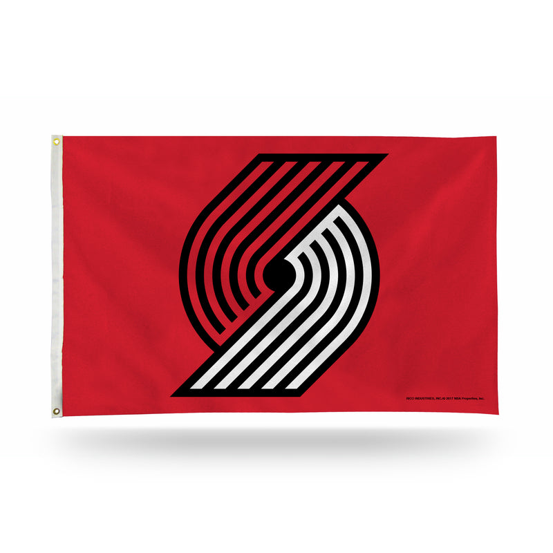 NBA Portland Trail Blazers 3' x 5' Classic Banner Flag - Single Sided - Indoor or Outdoor - Home Décor By Rico Industries