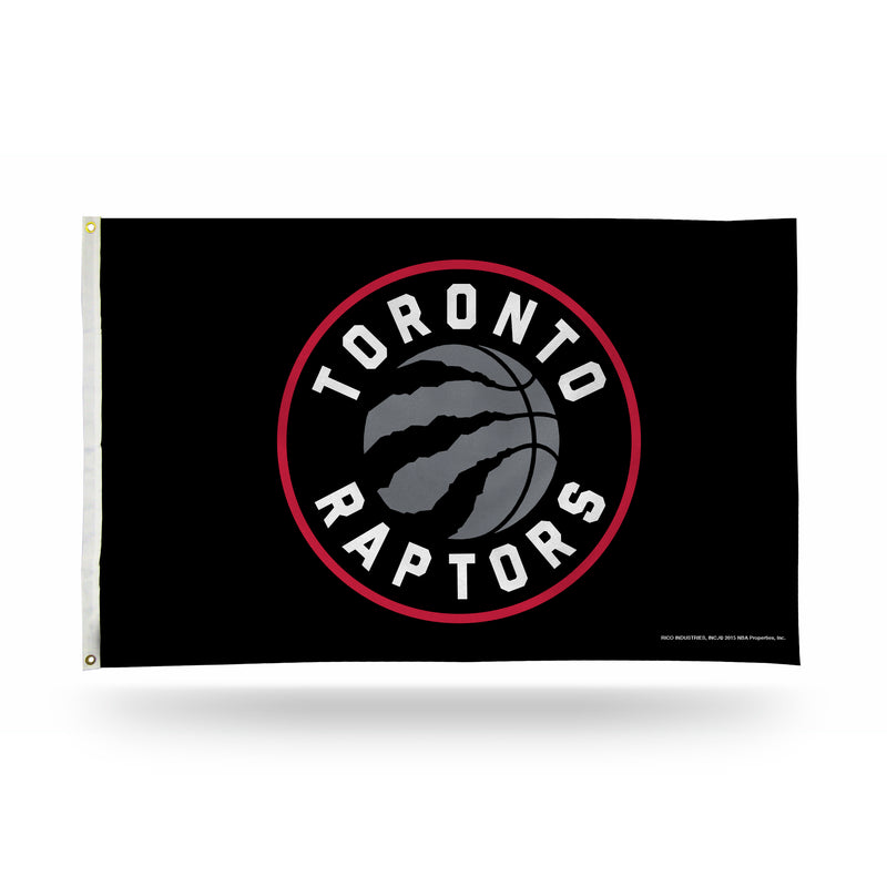 NBA Toronto Raptors 3' x 5' Classic Banner Flag - Single Sided - Indoor or Outdoor - Home Décor By Rico Industries