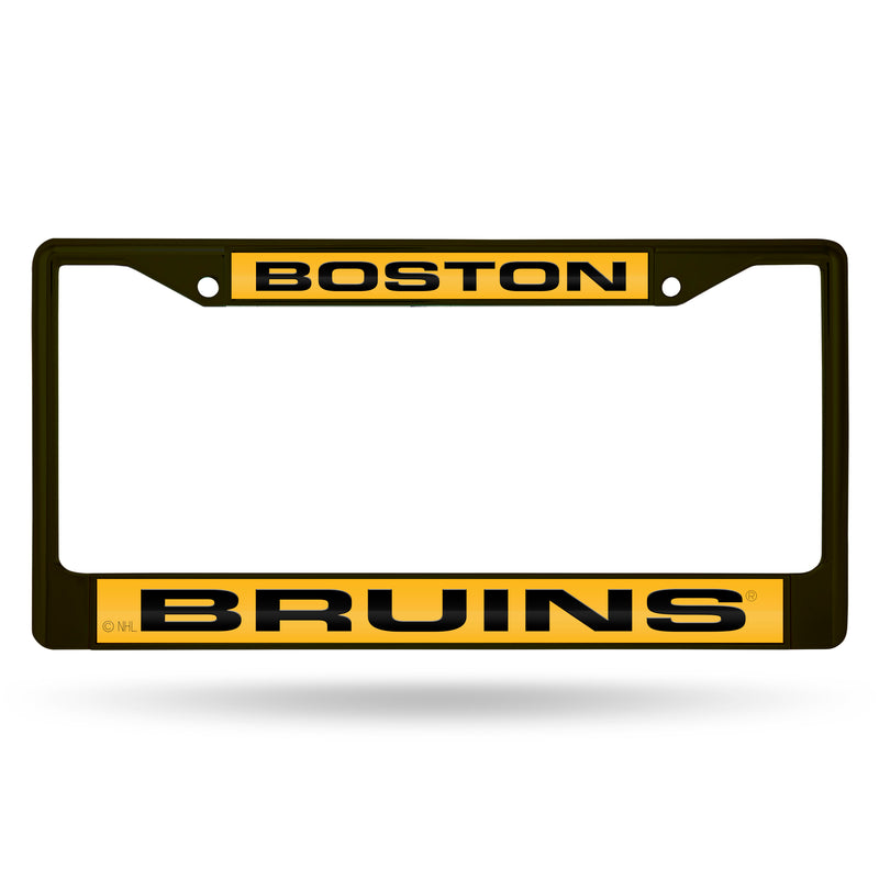 Bruins Black Laser Colored Chrome Frame