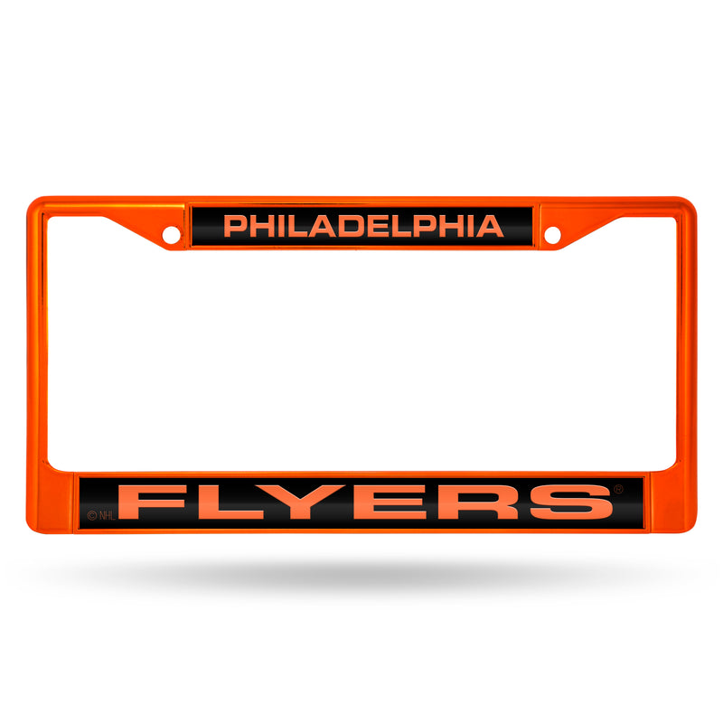 Flyers Orange Laser Colored Chrome Frame