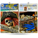 Margaritaville Trespassers Animated House Flag W/ Lip Tape Bag & Header - Double Sided