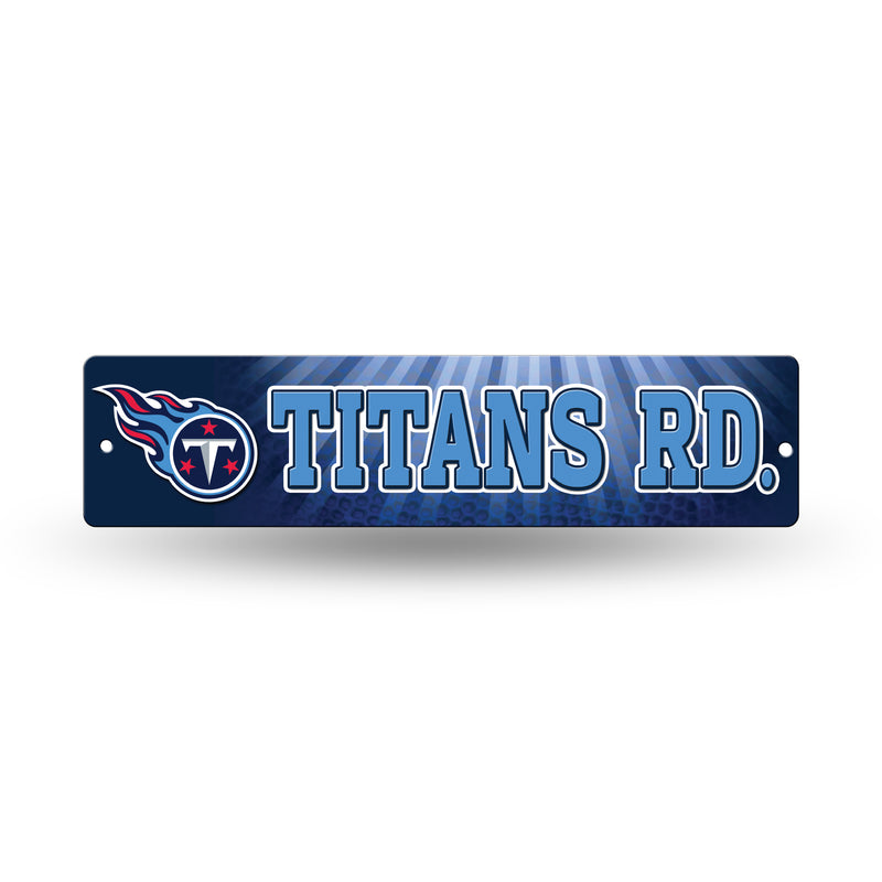 NFL Tennessee Titans Plastic 4" x 16" Street Sign By Rico Industries