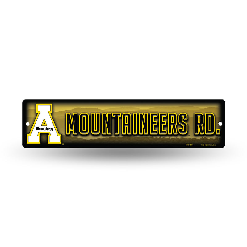 NCAA Appalachian State Mountaineers Plastic 4" x 16" Street Sign By Rico Industries