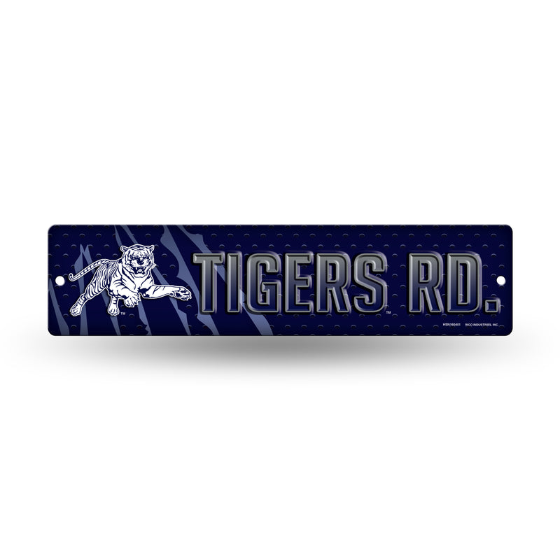 NCAA Jackson State Tigers Plastic 4" x 16" Street Sign By Rico Industries