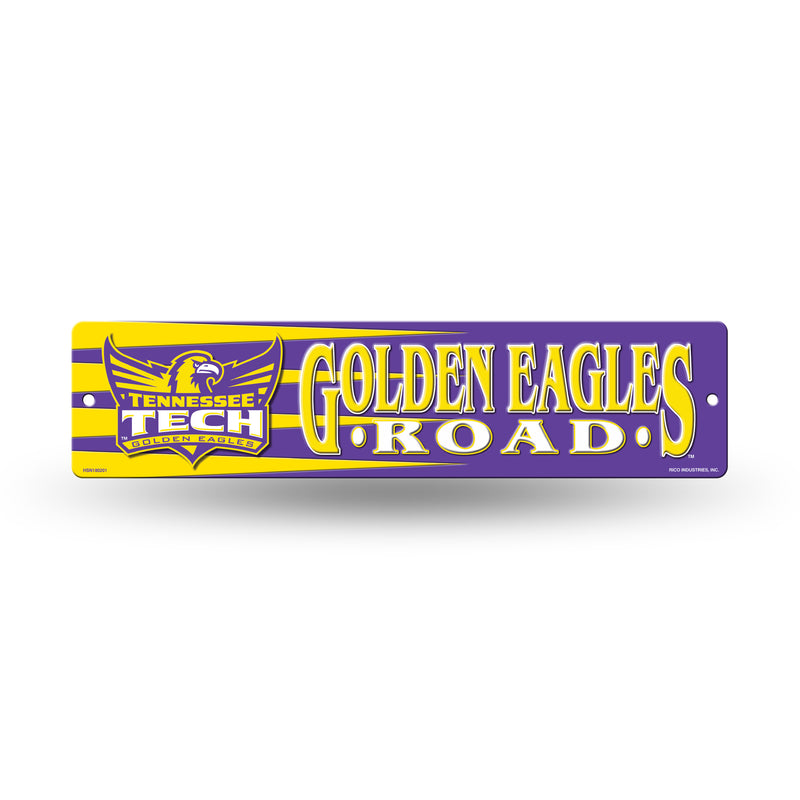 NCAA Tennessee Tech Golden Eagles Plastic 4" x 16" Street Sign By Rico Industries