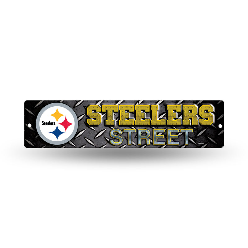 NFL Pittsburgh Steelers Plastic 4" x 16" Street Sign By Rico Industries