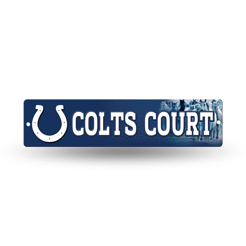 NFL Indianapolis Colts Plastic 4" x 16" Street Sign By Rico Industries