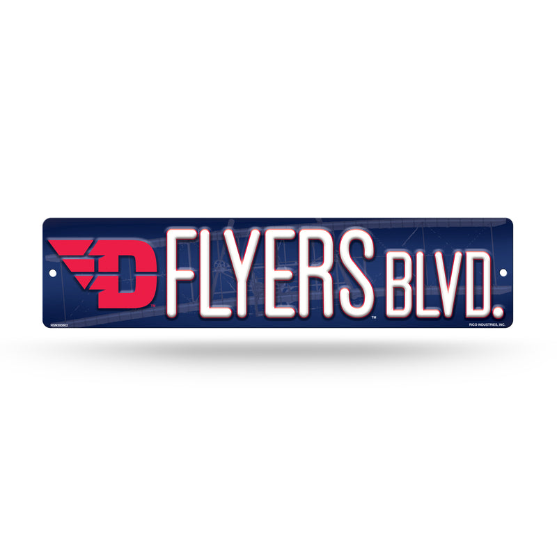 NCAA Dayton Flyers Plastic 4" x 16" Street Sign By Rico Industries