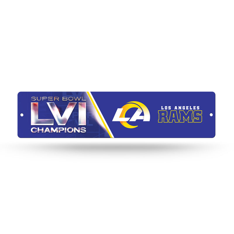 Rams 2022 Super Bowl LVI Champions Plastic Street Sign