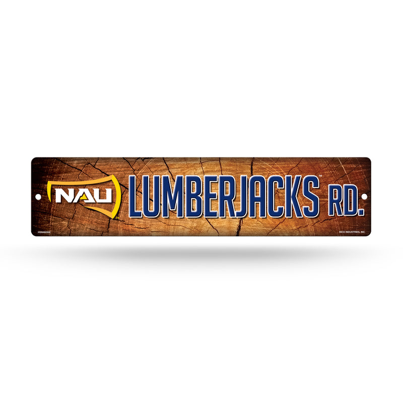 NCAA Northern Arizona Lumberjacks Plastic 4" x 16" Street Sign By Rico Industries