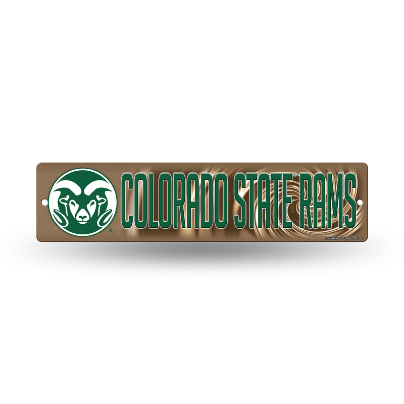 NCAA Colorado State Rams Plastic 4" x 16" Street Sign By Rico Industries