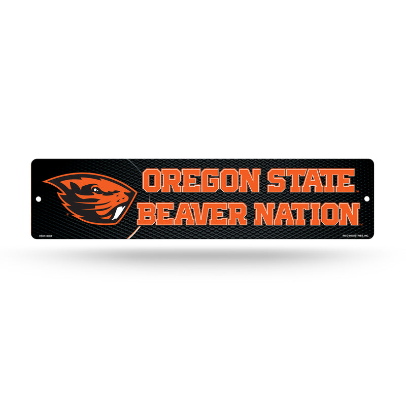 NCAA Oregon State Beavers Plastic 4" x 16" Street Sign By Rico Industries