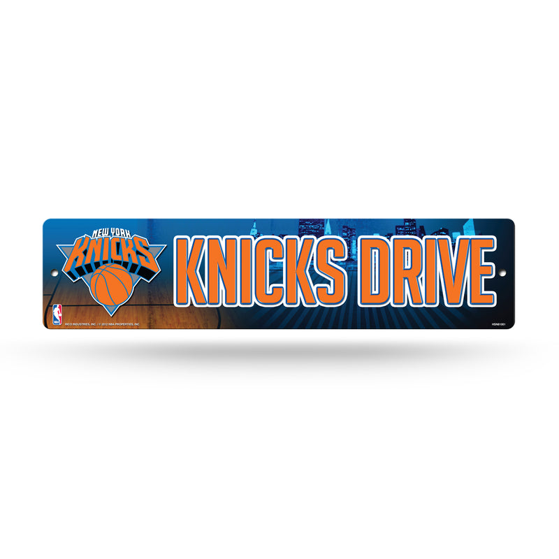 NBA New York Knicks Plastic 4" x 16" Street Sign By Rico Industries