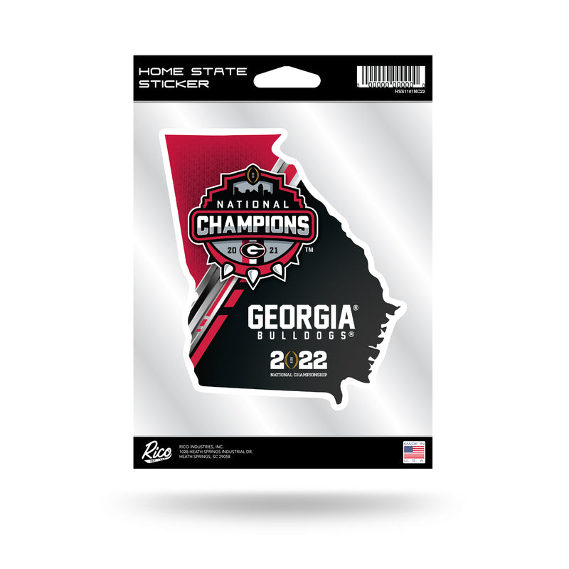 Georgia University 2021-22 CFP National Champions Home State Sticker
