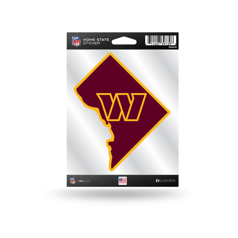 Washington Commanders Home State Sticker