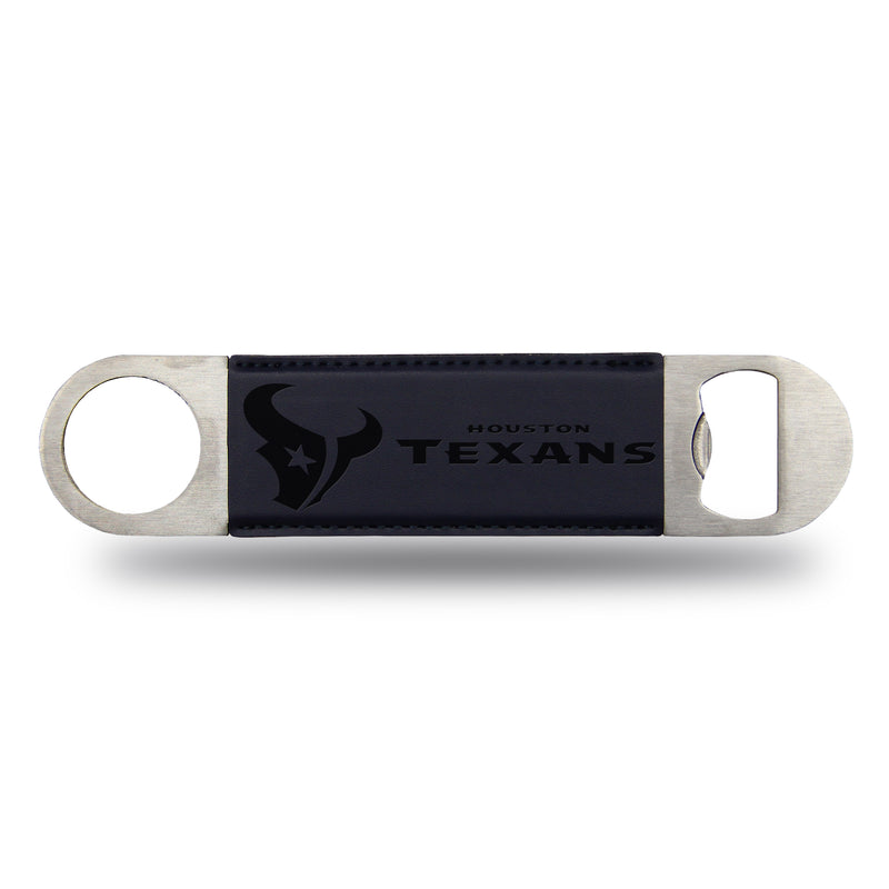 NFL Rico Industries Texans Laser Engraved Navy Bar Blade