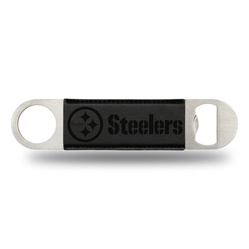NFL Rico Industries Steelers Laser Engraved Black Bar Blade