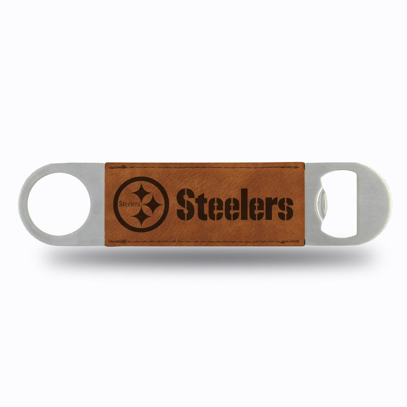 NFL Rico Industries Steelers Wordmark Laser Engraved Bar Blade - Brown