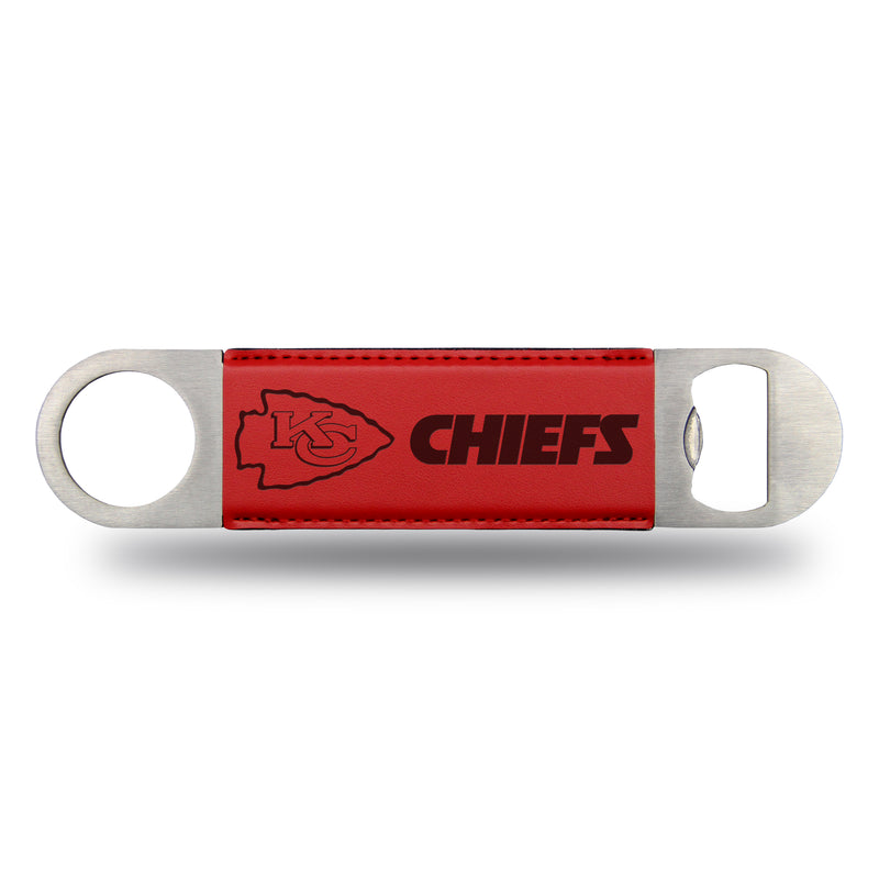NFL Rico Industries Chiefs Laser Engraved Red Bar Blade