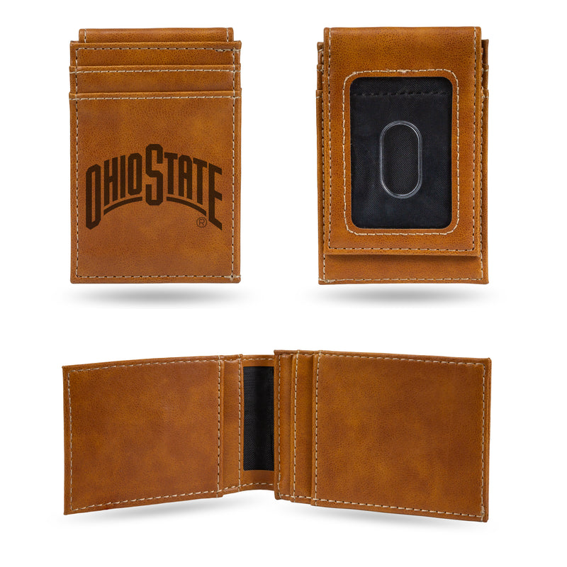 NCAA Ohio State Buckeyes Premium Front Pocket Wallet - Compact/Comfortable/Slim By Rico Industries