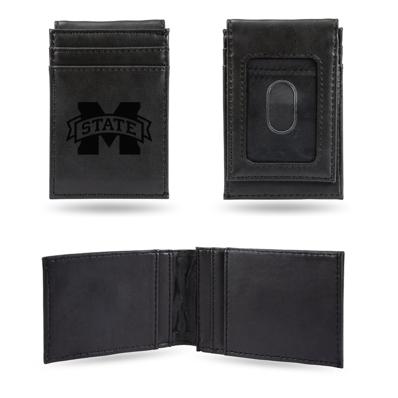 NCAA Mississippi State Bulldogs Premium Front Pocket Wallet - Compact/Comfortable/Slim By Rico Industries