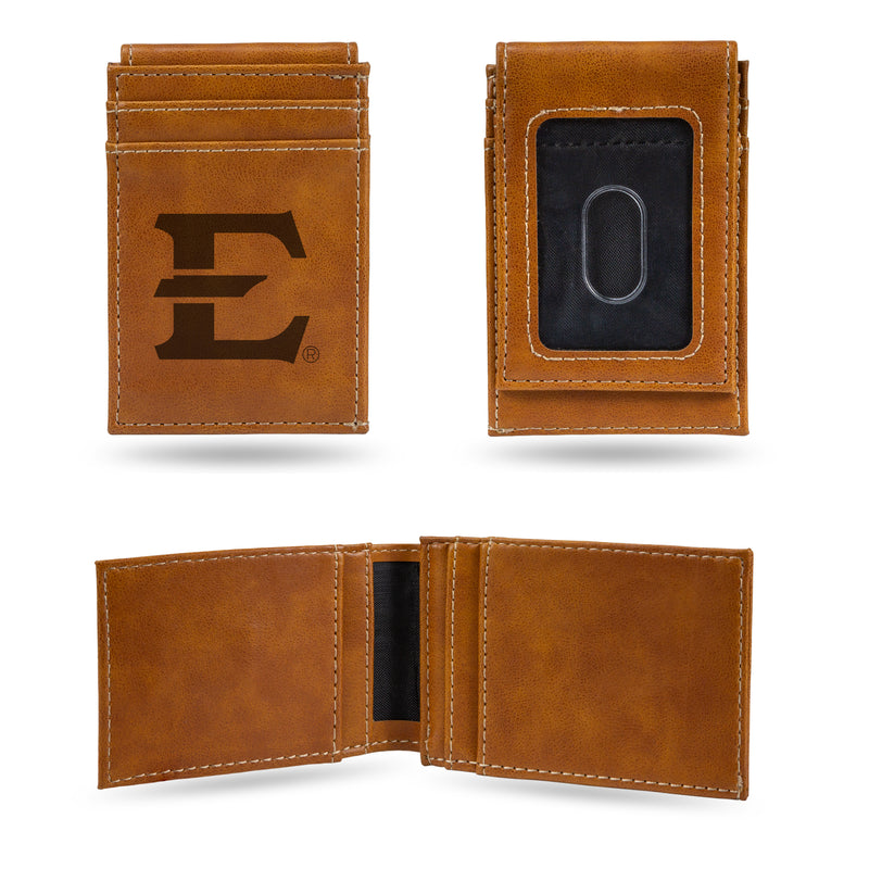 NCAA East Tennessee State Buccaneers Premium Front Pocket Wallet - Compact/Comfortable/Slim By Rico Industries