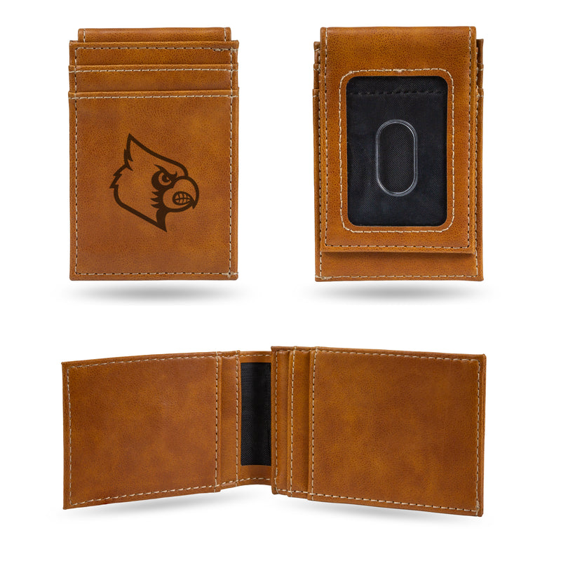 NCAA Louisville Cardinals Premium Front Pocket Wallet - Compact/Comfortable/Slim By Rico Industries