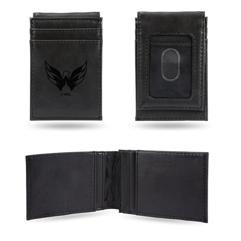 NHL Washington Capitals Premium Front Pocket Wallet - Compact/Comfortable/Slim By Rico Industries