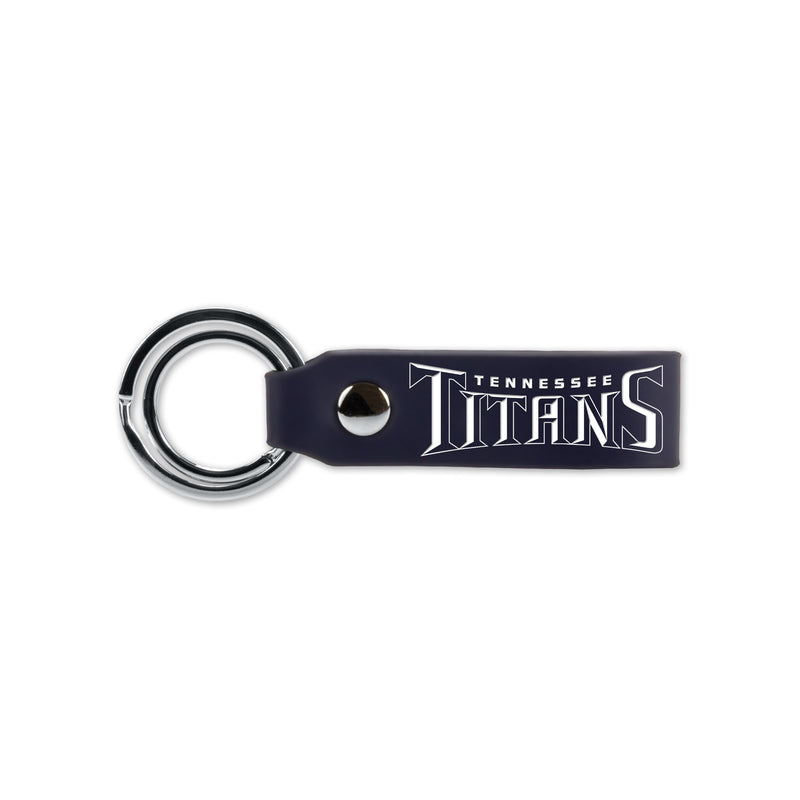 Titans Laser Engraved Silicone Keychain Strap - Navy