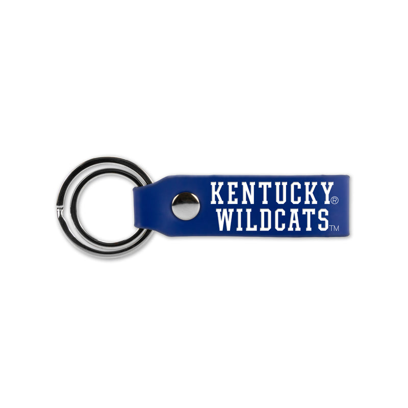 Kentucky University Laser Engraved Silicone Keychain Strap - Royal