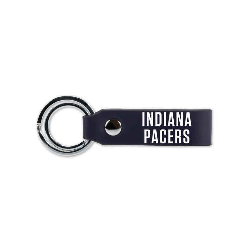 Pacers Laser Engraved Silicone Keychain Strap - Navy